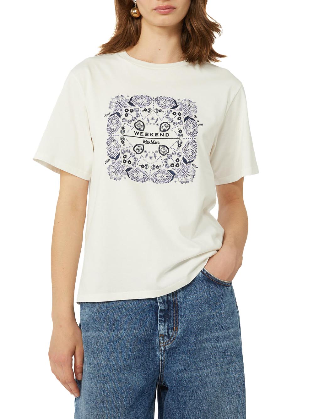 WKDWEST Max Mara Weekend T-shirt Donna 2615971041 Panna