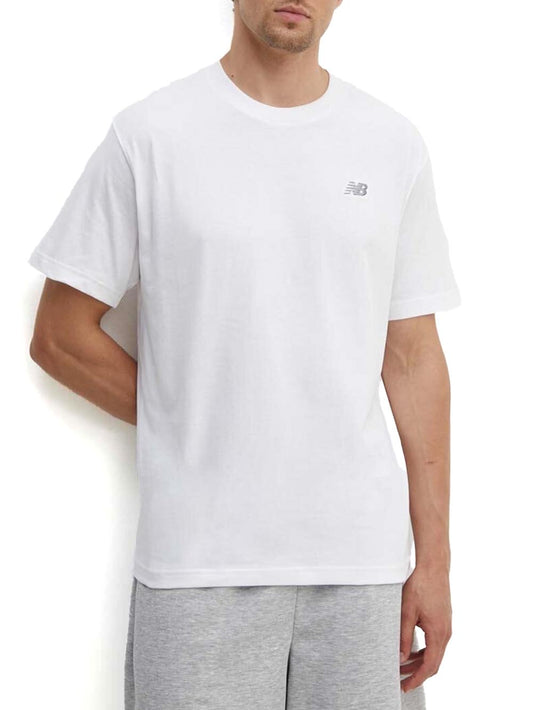 sport essentials cotton New Balance T-shirt Uomo Mt41509 Bianco