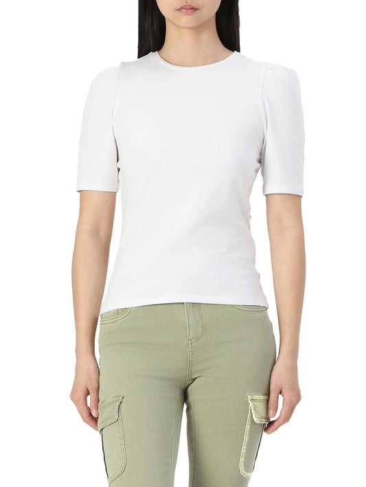 live love 2/4 pufftop Only T-shirt Donna 15282484 Bianco