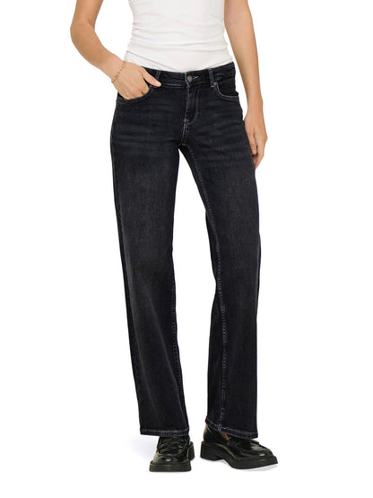 judy-o lw wide leg Only Jeans Donna 15346268 Nero