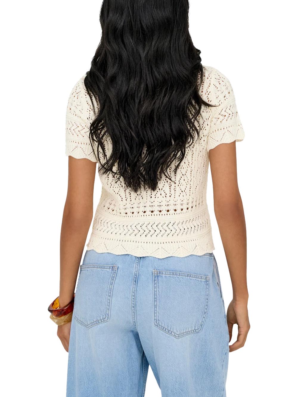 elke life Only Maglia Donna 15370940 Panna