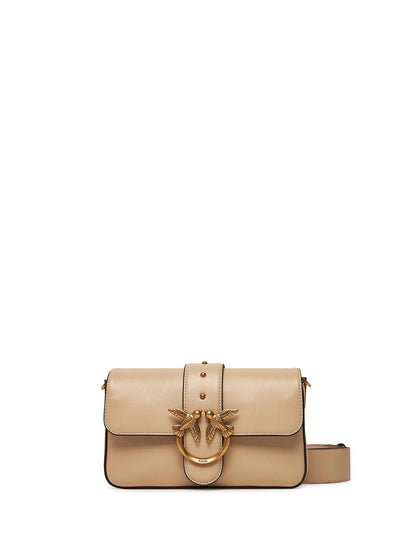 LOVE ONE MINI SLOUCHY FL VITEL Pinko Borsa a Tracolla Donna 104340 A0qo Beige