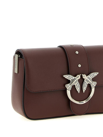 LOVE ONE MINI SLOUCHY FL VITEL Pinko Borsa a Tracolla Donna 104340 A0qo Bordeaux