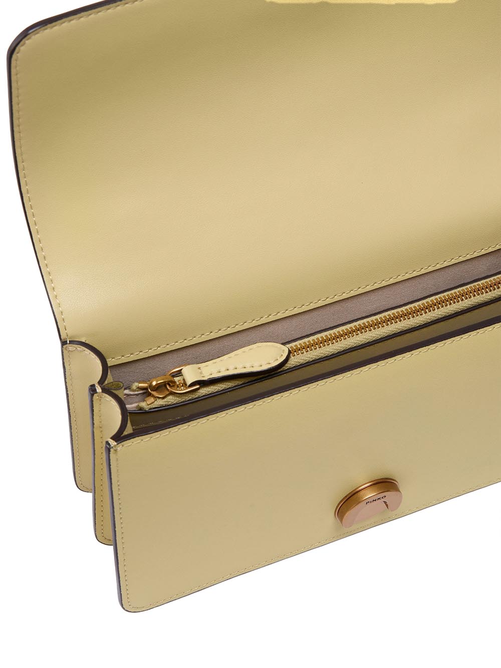 LOVE ONE MINI ST. CL VITELLO S Pinko Borsa a Tracolla Donna 105856 A0f1 Giallo Vaniglia