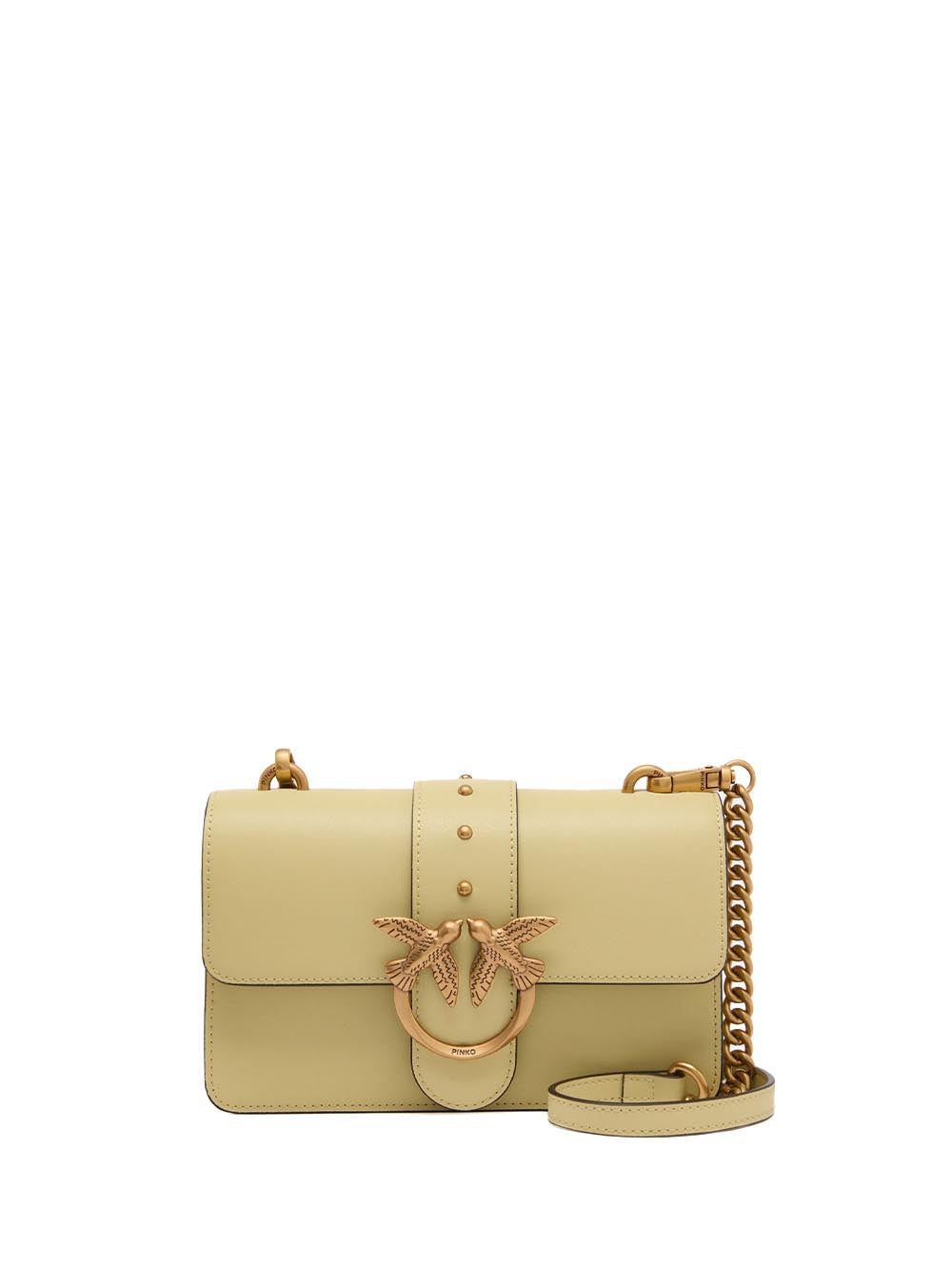 LOVE ONE MINI ST. CL VITELLO S Pinko Borsa a Tracolla Donna 105856 A0f1 Giallo Vaniglia