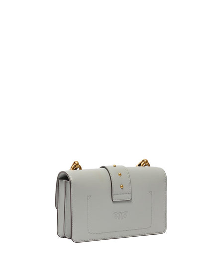 LOVE ONE MINI ST. CL VITELLO S Pinko Borsa a Tracolla Donna 105856 A0f1 Grigio perla