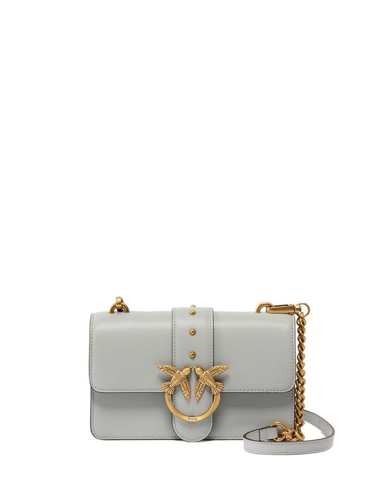 LOVE ONE MINI ST. CL VITELLO S Pinko Borsa a Tracolla Donna 105856 A0f1 Grigio perla