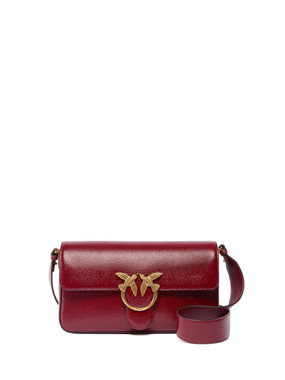 LOVE ONE SLOUCHY CLASSIC MEZZO Pinko Borsa a Tracolla Donna 106243 A2x6 Rosso scuro