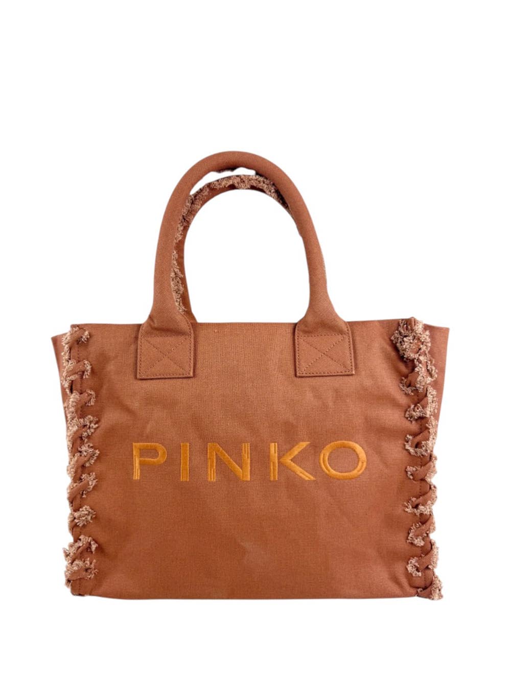 BEACH SHOPPER CANVAS Pinko Borsa Shopper Donna 106673 A3a4 Marrone