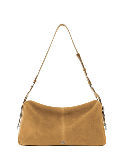 keeper bag in suede con stampa pitone Pinko Borsa Donna 106678a0f6 Beige