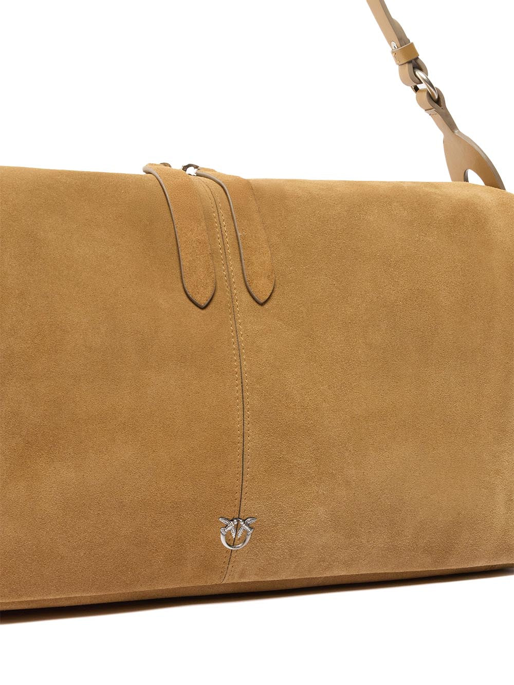 keeper bag in suede con stampa pitone Pinko Borsa Donna 106678a0f6 Beige