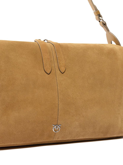 keeper bag in suede con stampa pitone Pinko Borsa Donna 106678a0f6 Beige