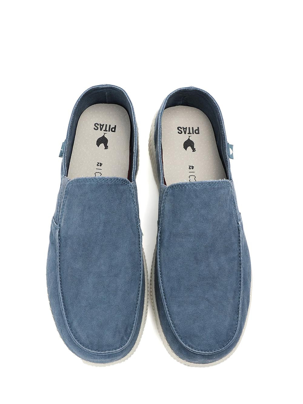 slip on PITAS Scarpa Uomo Wp150 Slip On Washed Azzurro
