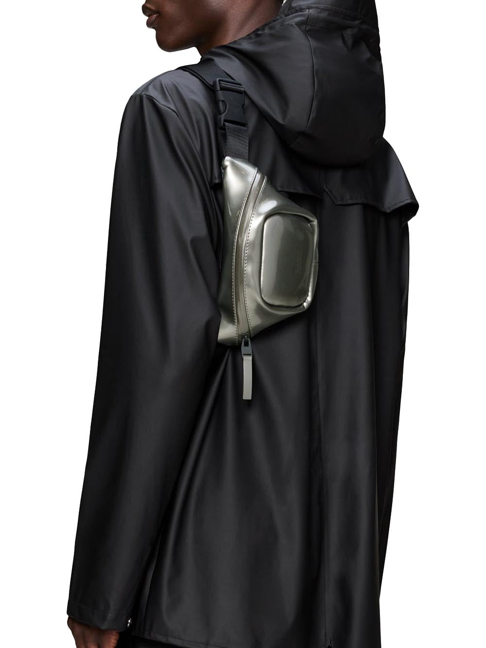 BUM BAG MICRO (W3) Rains Marsupio Unisex 14820 Grigio lucido