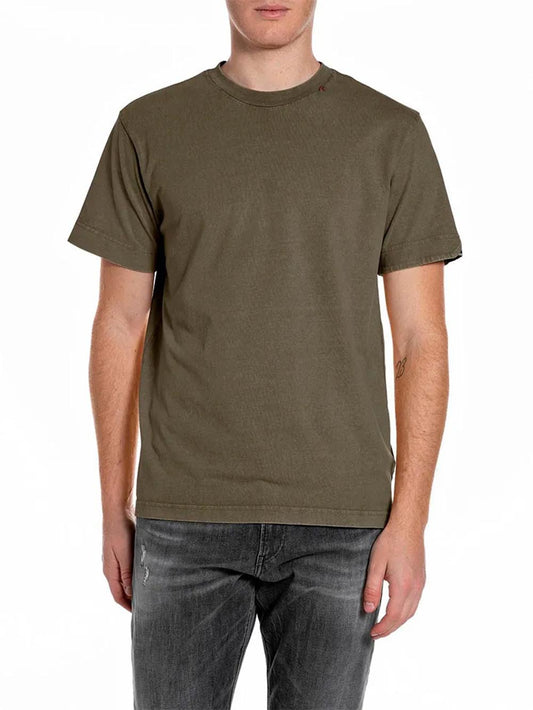 Replay T-shirt Uomo M3379 .000.22662n Verde militare