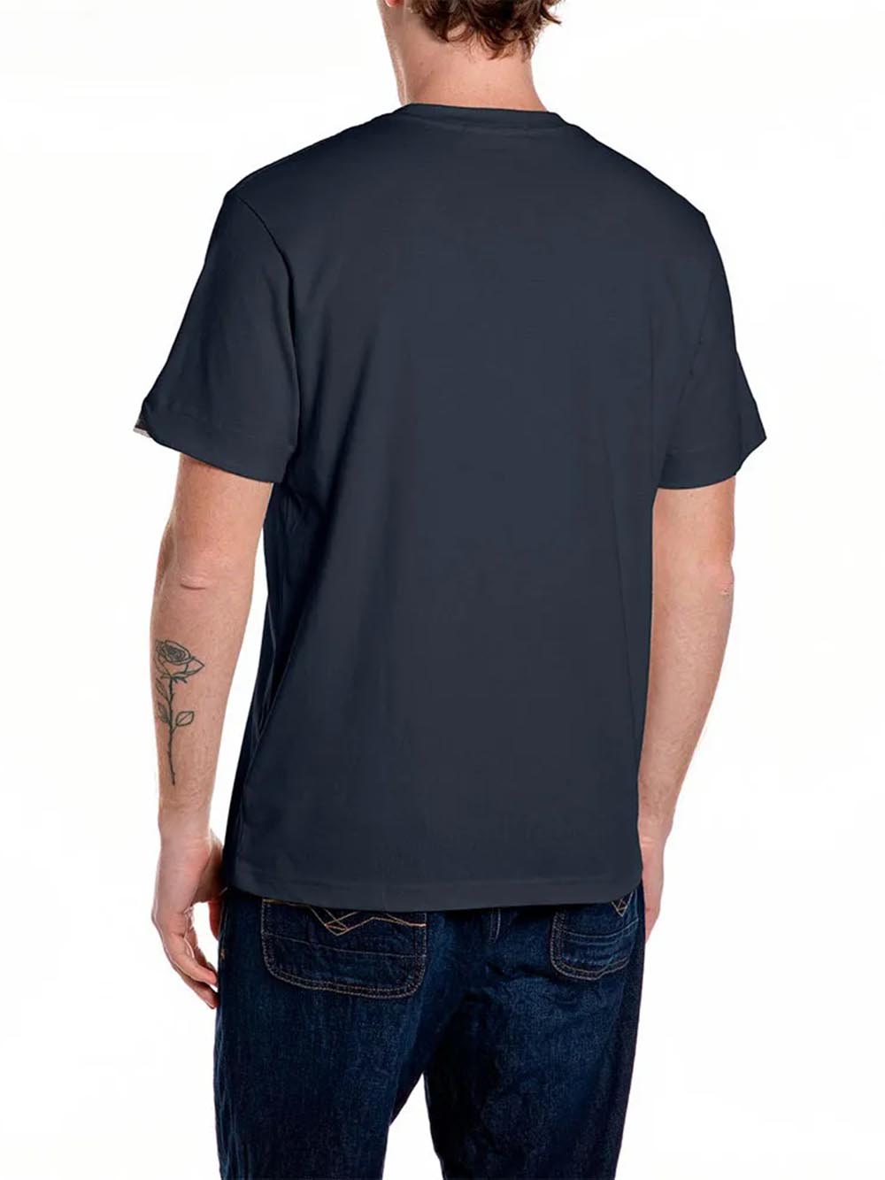 Replay T-shirt Uomo M3379 .000.23608p Blu scuro