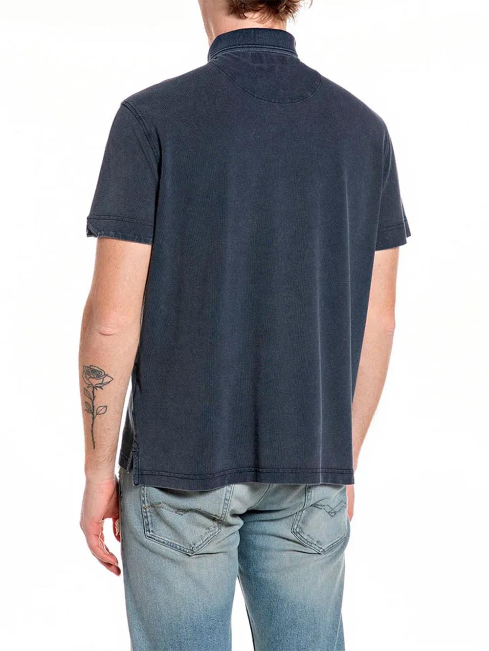 Replay Polo Uomo M3431a.000.22696m Blu scuro