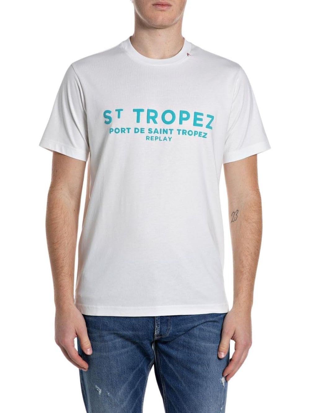 Replay T-shirt Uomo M3546 .000.23608p Bianco
