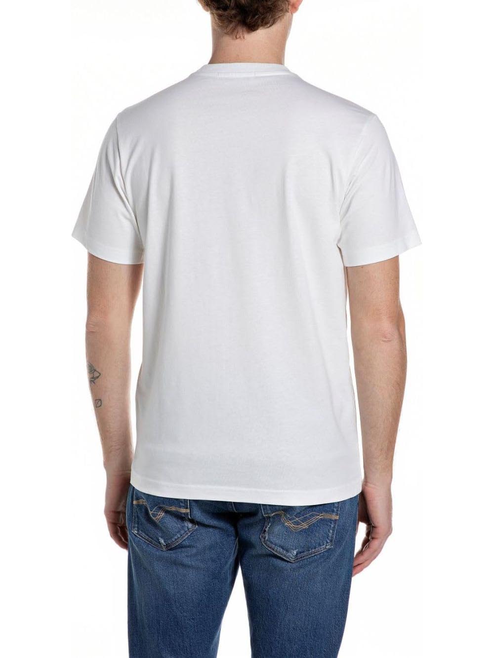 Replay T-shirt Uomo M3546 .000.23608p Bianco