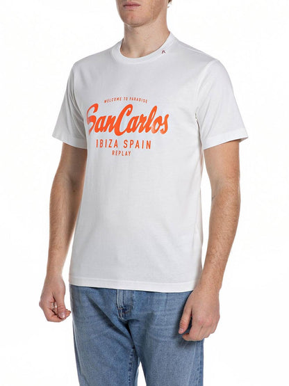 Replay T-shirt Uomo M3550 .000.23608p Bianco