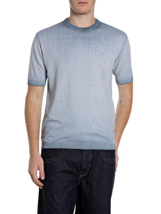 Replay T-shirt Uomo Uk4718.000.g20785a Azzurro