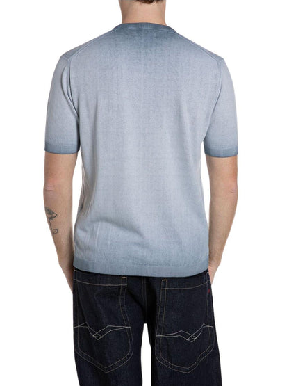 Replay T-shirt Uomo Uk4718.000.g20785a Azzurro