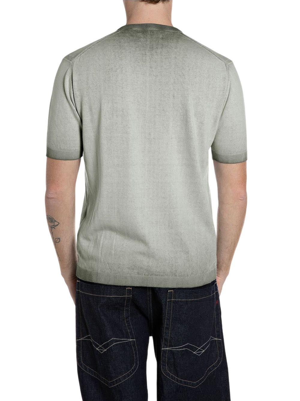 Replay T-shirt Uomo Uk4718.000.g20785a Verde chiaro