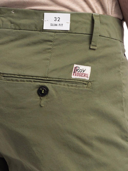 Roy Roger's Pantalone Uomo New Rolf Man Rru013 C925 Verde militare