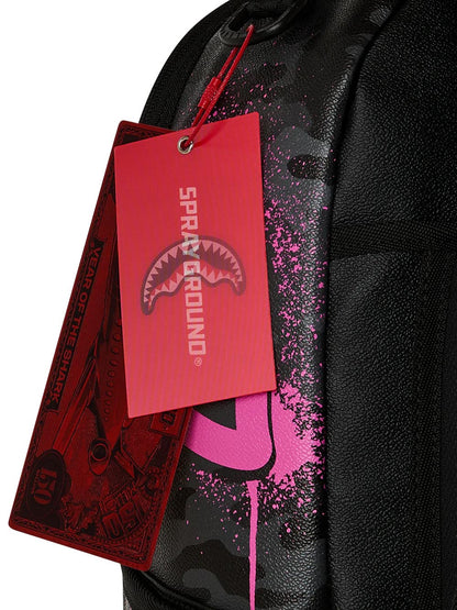 snoopy pink stencil backpack Sprayground Zaino Unisex 910b8781nsz Nero fucsia