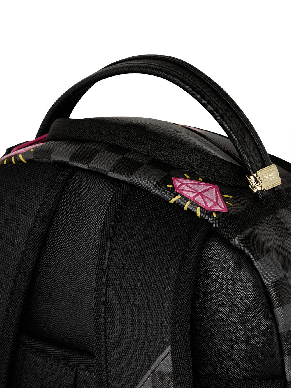 pink panther drippy diamonds backpack Sprayground Zaino Unisex 910b8790nsz Nero fucsia