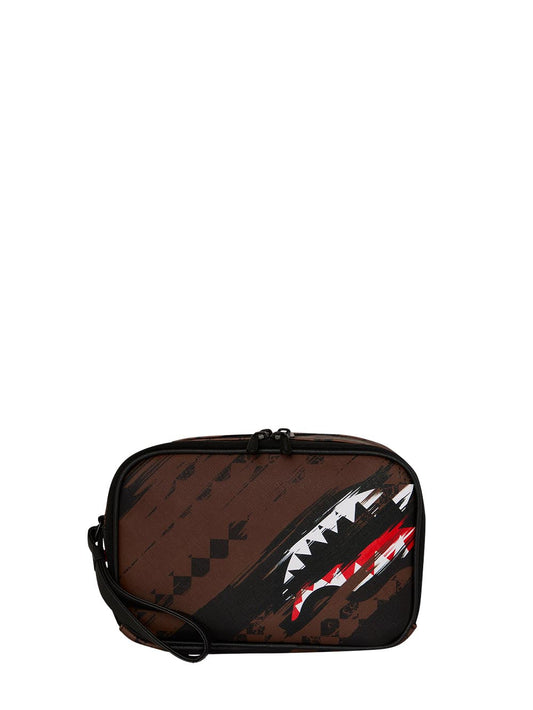 smeared grunge toiletry brick Sprayground Borsello Unisex 910b8968nsz Marrone