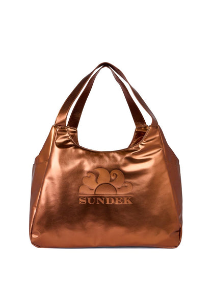 LAMINATED CHEL BAG Sundek Borsa Mare Donna Aw417abpu7la Rame