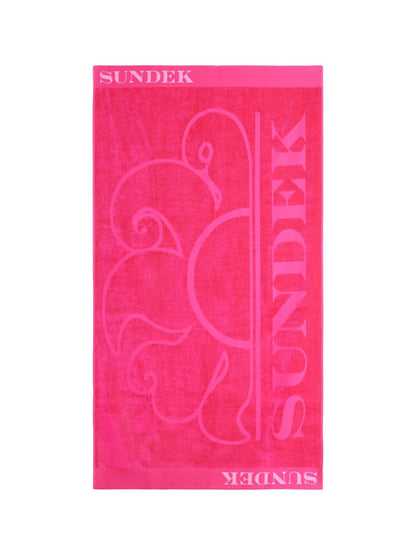 LOGO TOWEL Sundek Telo Mare Unisex Am379atc1000 Fuxia