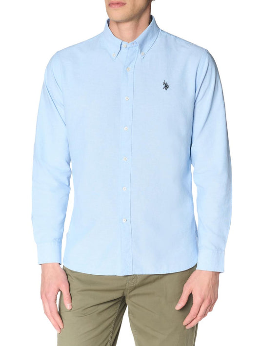 U.S. Polo Assn. Camicia Uomo Us43104001 Celeste