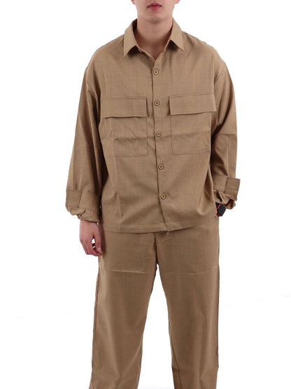 YOS Camicia Uomo 8008 Camel