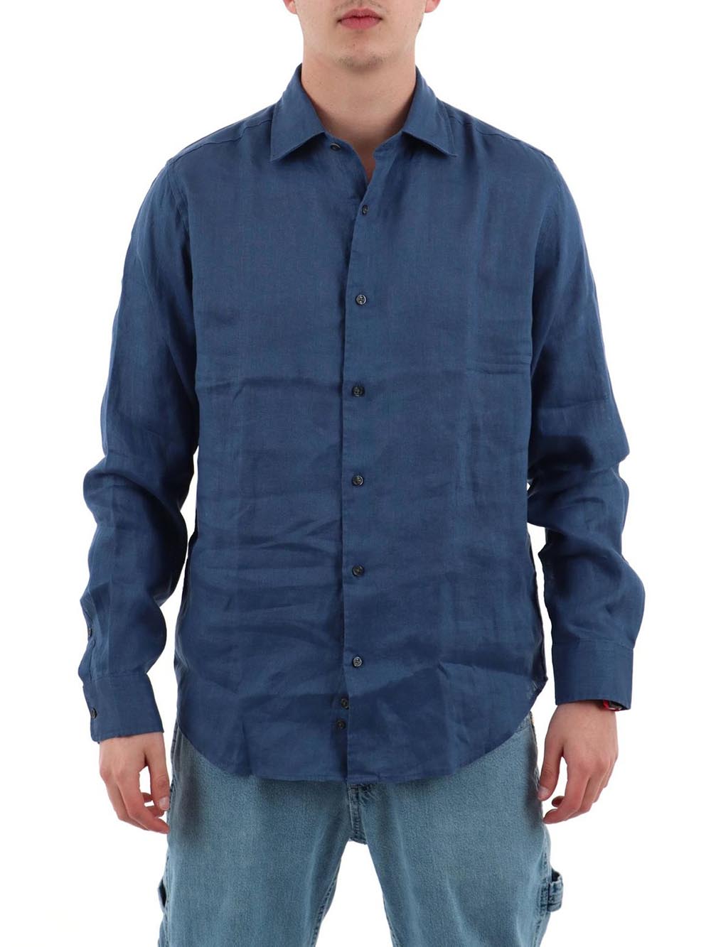 YOS Camicia Uomo 9432900 Blu cobalto