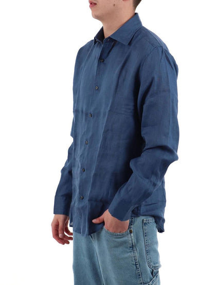 YOS Camicia Uomo 9432900 Blu cobalto