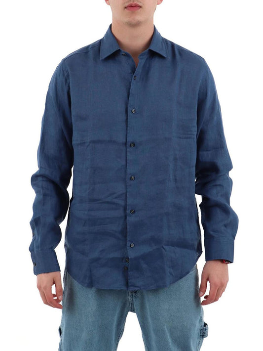 YOS Camicia Uomo 9432900 Ultramarine