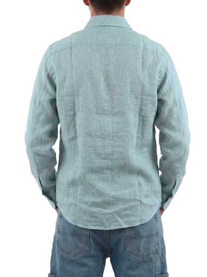 YOS Camicia Uomo 9432900 Verde tiffany