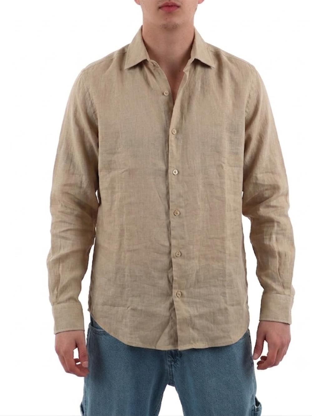 YOS Camicia Uomo 9432900 Beige