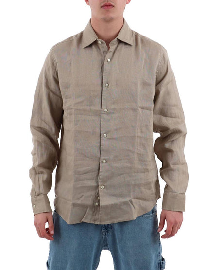 YOS Camicia Uomo 9432900 Tortora