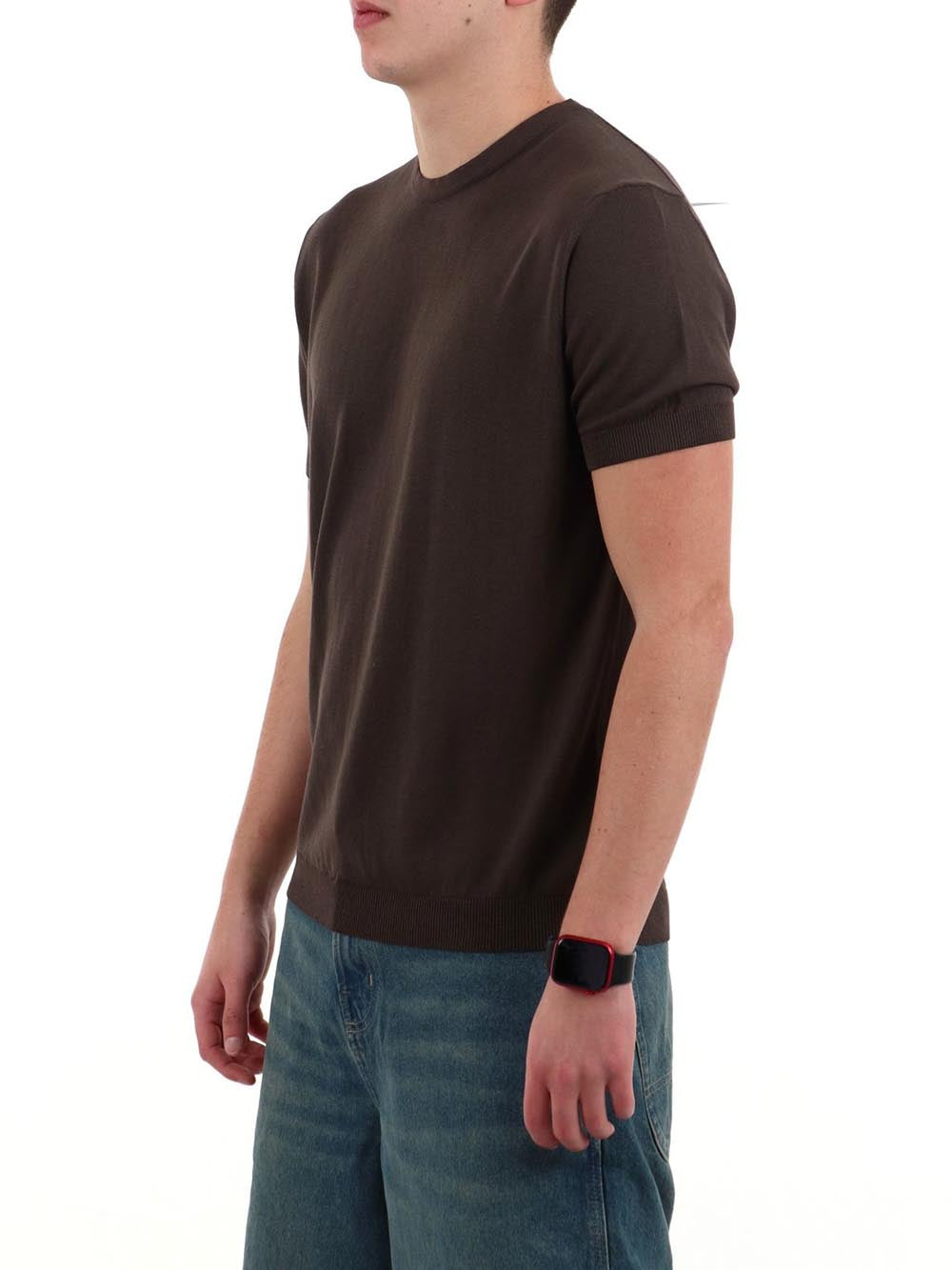 girocollo m/m crepe YOS Maglia Uomo Cc322y Moro