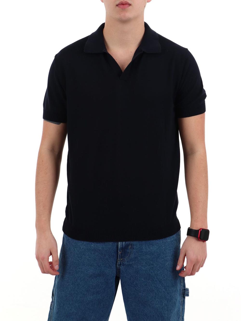 derby m/m YOS Polo Uomo Cc326y Blu