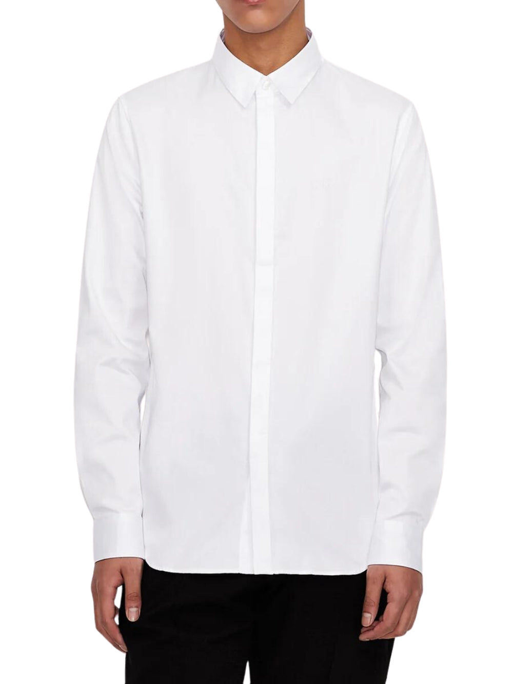 Armani Exchange Camicia Uomo 8nzcbd Zn10z Bianco