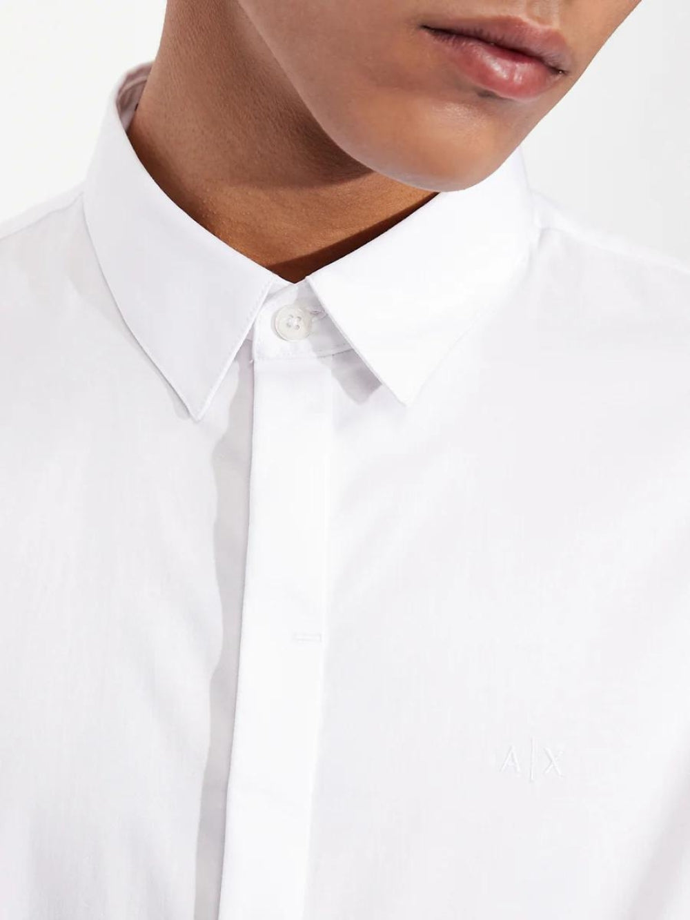 Armani Exchange Camicia Uomo 8nzcbd Zn10z Bianco