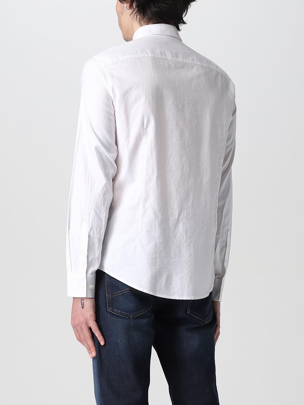 Armani Exchange Camicia Uomo 8nzcgb Z8anz Bianco