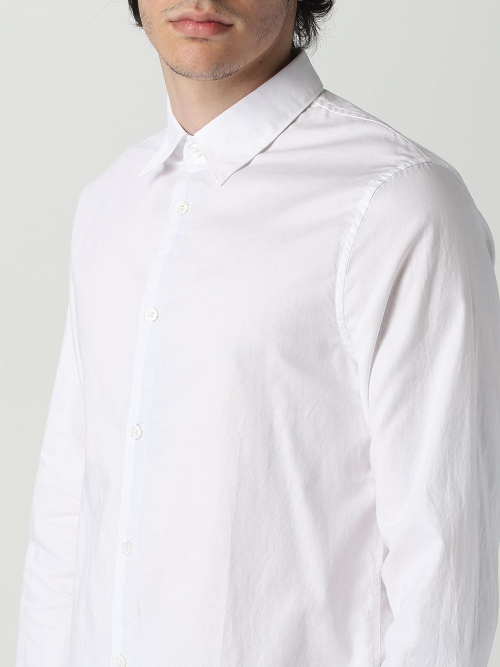 Armani Exchange Camicia Uomo 8nzcgb Z8anz Bianco