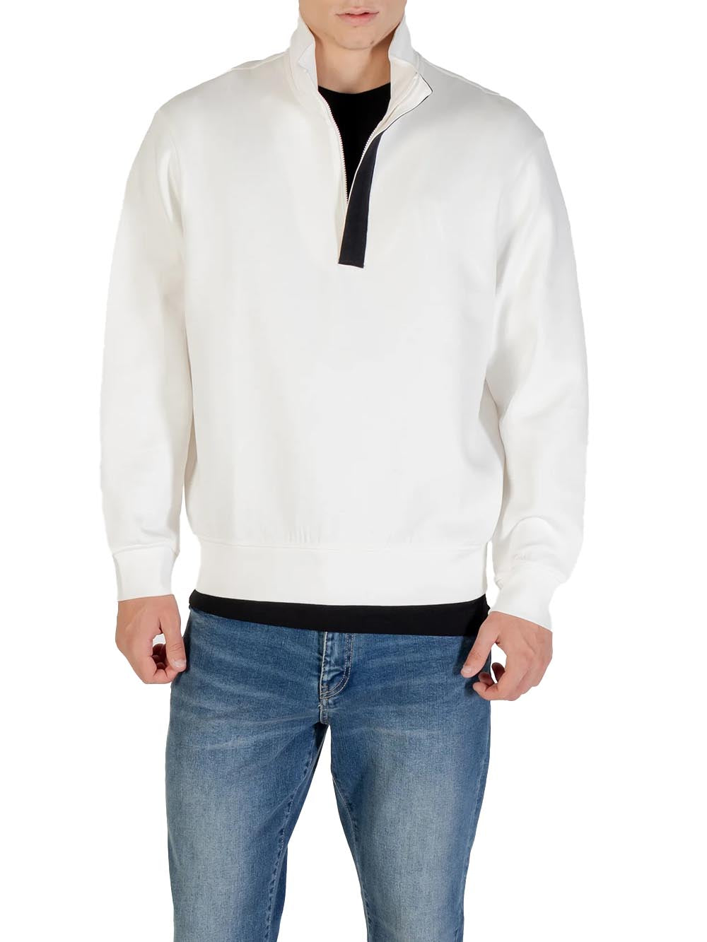 Armani Exchange Felpa Uomo Xm001295 Af10818 Panna
