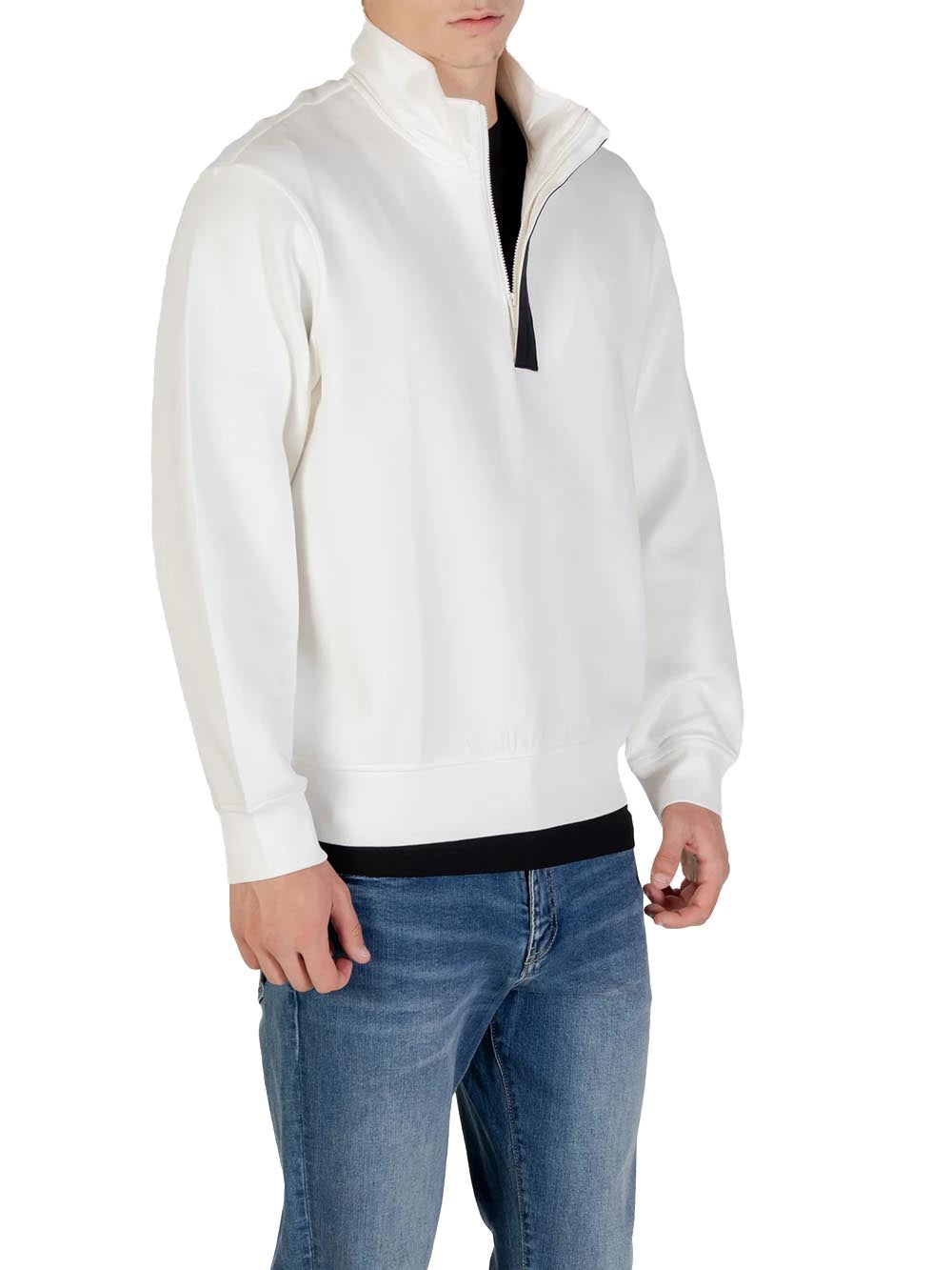 Armani Exchange Felpa Uomo Xm001295 Af10818 Panna