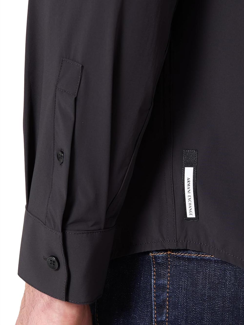 Armani Exchange Camicia Uomo Xm001567 Af19193 Nero